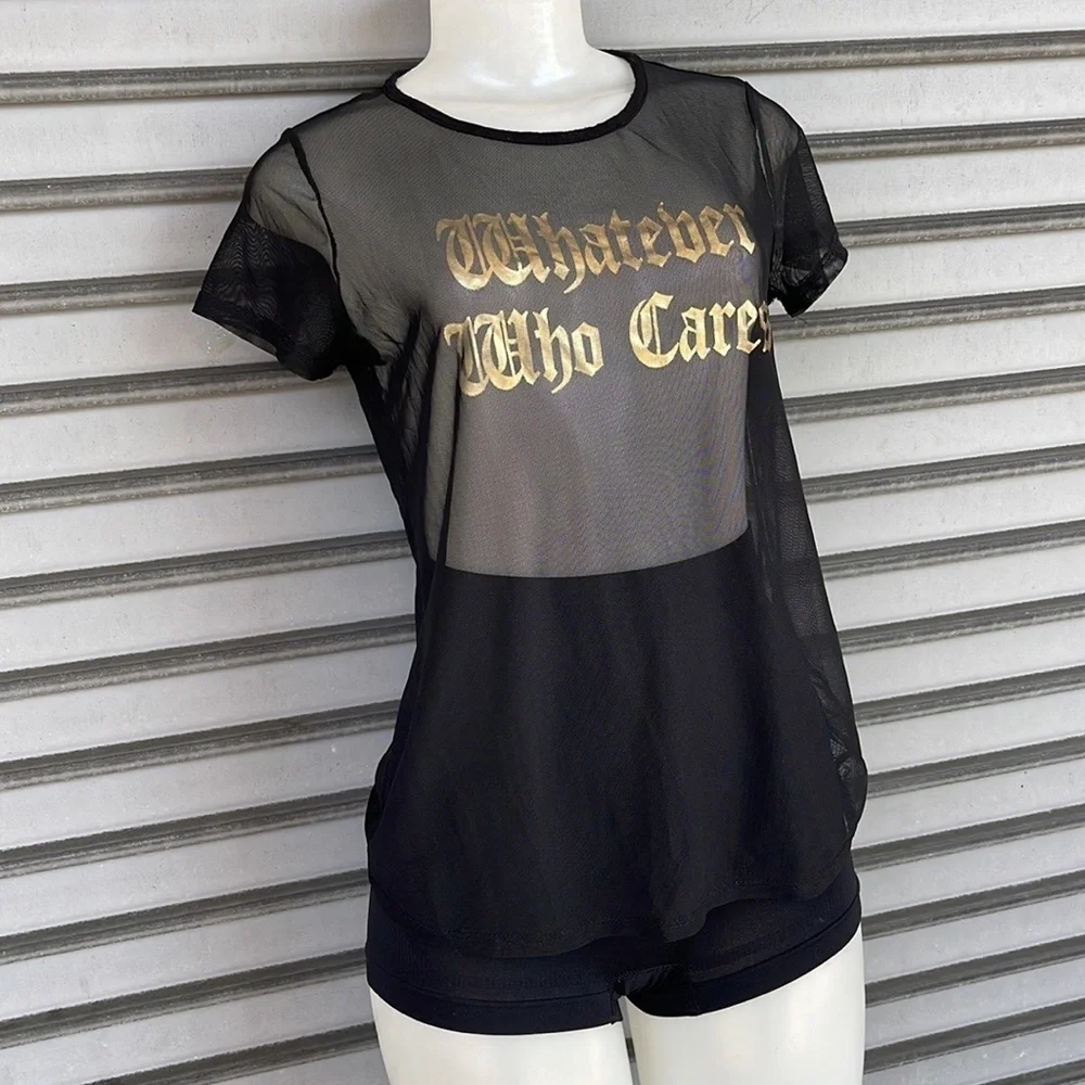 Color Code Sheer Top Size M - Picture 3 of 6